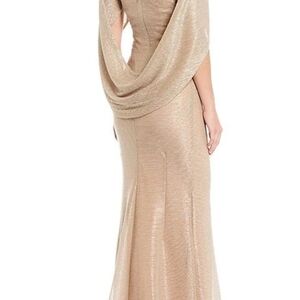 Elegant Gold Evening Gown